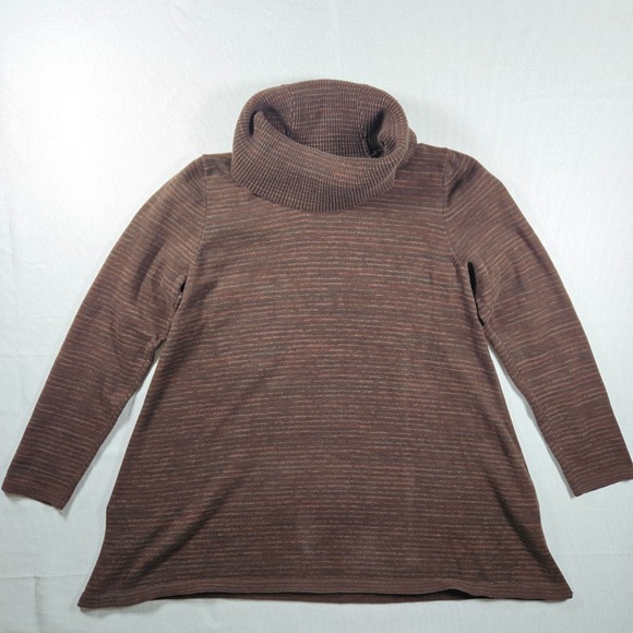 eight eight eight Sweaters - eight eight‎ eight Women's Brown Marled Cowl Neck Long Sleeve Sweater Top Size L